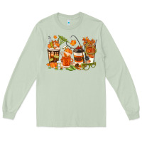 Matcha fall nurse coffee cups Long Sleeve Tee - texasbilliewilder