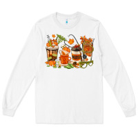 White fall nurse coffee cups Long Sleeve Tee - texasbilliewilder