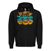 Black she's a sunflower beautiful fierce free Zipper Hoodie - HRA Design Shop