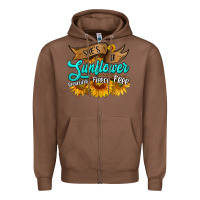 Chestnut she's a sunflower beautiful fierce free Zipper Hoodie - HRA Design Shop