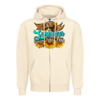 Sandshell she's a sunflower beautiful fierce free Zipper Hoodie - HRA Design Shop