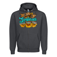 Smoke she's a sunflower beautiful fierce free Zipper Hoodie - HRA Design Shop