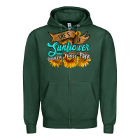 Sports Green she's a sunflower beautiful fierce free Zipper Hoodie - HRA Design Shop