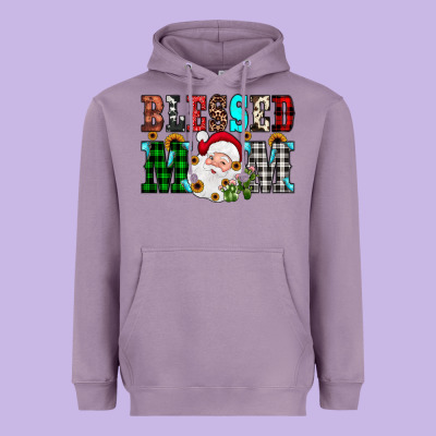 Blessed Mom Christmas Heavyweight Hoodie Designed By Jahusdesignshop
