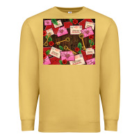 Antique Gold love letters tumbler Premium Sweatshirt - AdoDesignShop