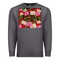 Charcoal Heather love letters tumbler Premium Sweatshirt - AdoDesignShop