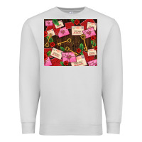 Dove Grey love letters tumbler Premium Sweatshirt - AdoDesignShop