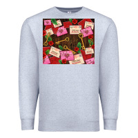 Heather Grey love letters tumbler Premium Sweatshirt - AdoDesignShop