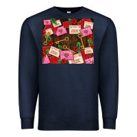 Navy love letters tumbler Premium Sweatshirt - AdoDesignShop