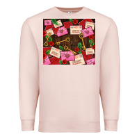 Pale Pink love letters tumbler Premium Sweatshirt - AdoDesignShop