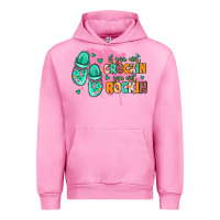 Fuchsia Pink if you aint crockin you aint rockin Urban Hoodie - MaliasSmallBusiness