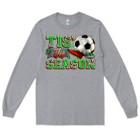 Heather Grey tis' the season soccer Long Sleeve Tee - Zillion Design Studio