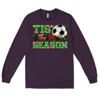 Plum tis' the season soccer Long Sleeve Tee - Zillion Design Studio