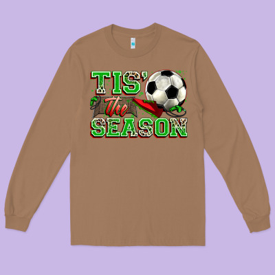 Tis' The Season Soccer Long Sleeve Tee Designed By Zillion Design Studio