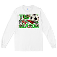 White tis' the season soccer Long Sleeve Tee - Zillion Design Studio