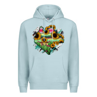 Blue Mist Chiapas State Of Mexico Map Premium Hoodie - RanaPortraitStore
