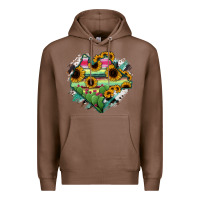 Chestnut Chiapas State Of Mexico Map Premium Hoodie - RanaPortraitStore