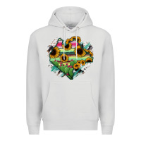 Dove Grey Chiapas State Of Mexico Map Premium Hoodie - RanaPortraitStore