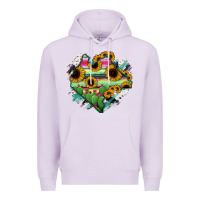 Lilac Chiapas State Of Mexico Map Premium Hoodie - RanaPortraitStore