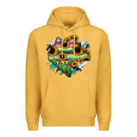 Mustard Chiapas State Of Mexico Map Premium Hoodie - RanaPortraitStore