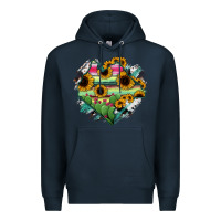 Navy Chiapas State Of Mexico Map Premium Hoodie - RanaPortraitStore