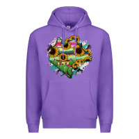 Purple Chiapas State Of Mexico Map Premium Hoodie - RanaPortraitStore
