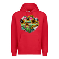 Red Chiapas State Of Mexico Map Premium Hoodie - RanaPortraitStore