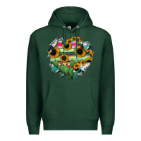 Sports Green Chiapas State Of Mexico Map Premium Hoodie - RanaPortraitStore
