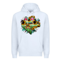White Chiapas State Of Mexico Map Premium Hoodie - RanaPortraitStore