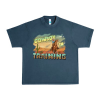 Midnight Navy cowboy in training Urban Heavy Tee - texasbilliewilder