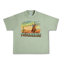 Oil Green cowboy in training Urban Heavy Tee - texasbilliewilder