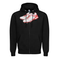 Black red cleats fa element Zipper Hoodie - FaDigitalArtStudio