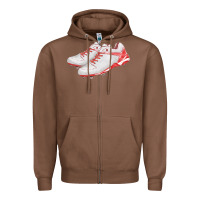 Chestnut red cleats fa element Zipper Hoodie - FaDigitalArtStudio