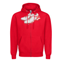 Red red cleats fa element Zipper Hoodie - FaDigitalArtStudio