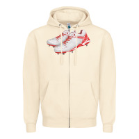 Sandshell red cleats fa element Zipper Hoodie - FaDigitalArtStudio