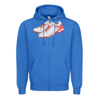 True Royal red cleats fa element Zipper Hoodie - FaDigitalArtStudio