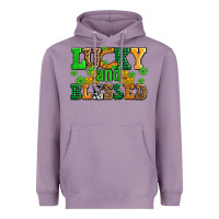 Lavender lucky and blessed with coins and shamrocks Heavyweight Hoodie - AdoDesignShop