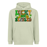 Matcha lucky and blessed with coins and shamrocks Heavyweight Hoodie - AdoDesignShop