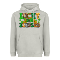 Moon Dust lucky and blessed with coins and shamrocks Heavyweight Hoodie - AdoDesignShop