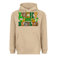 Mushroom lucky and blessed with coins and shamrocks Heavyweight Hoodie - AdoDesignShop