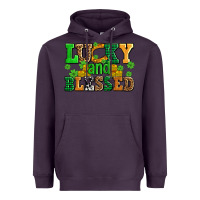 Plum lucky and blessed with coins and shamrocks Heavyweight Hoodie - AdoDesignShop