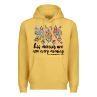 Antique Gold his mercies are new every morning Premium Hoodie - MaliasSmallBusiness