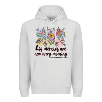 Dove Grey his mercies are new every morning Premium Hoodie - MaliasSmallBusiness