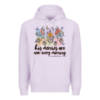 Lilac his mercies are new every morning Premium Hoodie - MaliasSmallBusiness