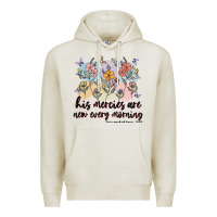 Oatmeal Heather his mercies are new every morning Premium Hoodie - MaliasSmallBusiness