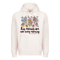 Pale Pink his mercies are new every morning Premium Hoodie - MaliasSmallBusiness