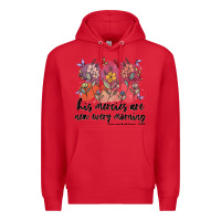 Red his mercies are new every morning Premium Hoodie - MaliasSmallBusiness