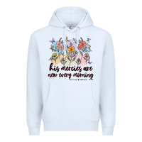 White his mercies are new every morning Premium Hoodie - MaliasSmallBusiness