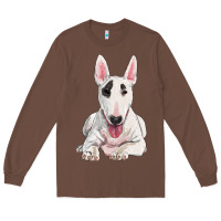 Chestnut bull terrier Long Sleeve Tee - RanaPortraitStore