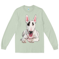 Matcha bull terrier Long Sleeve Tee - RanaPortraitStore